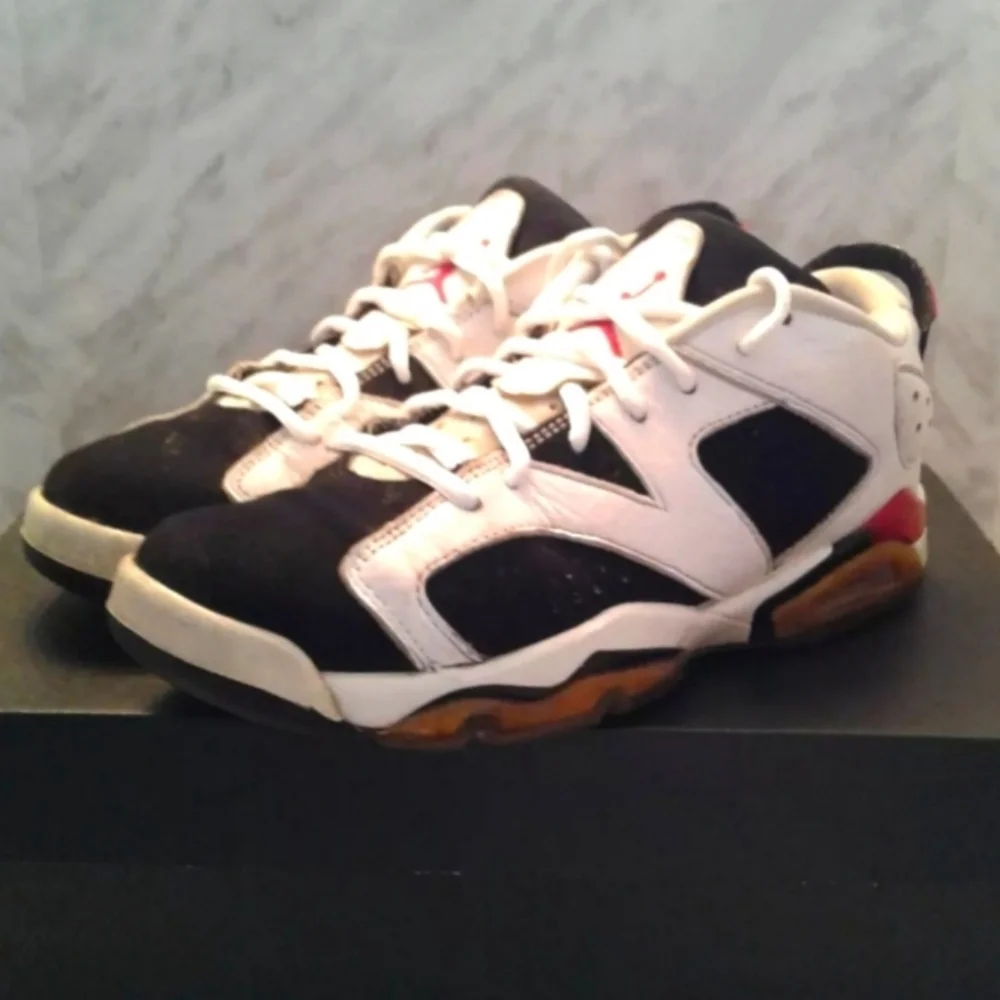 Nike Air Jordan 6 Retro GS 7Y Fuchsia Black White womens sz 8.5 mens 7 768878 - Picture 2 of 6